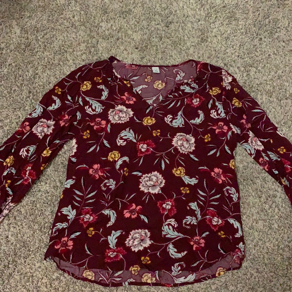 floral blouse